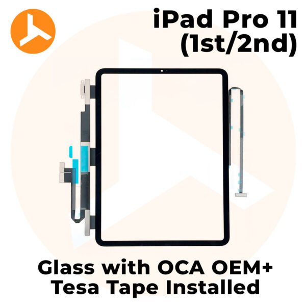 Glass with OCA (OEM) + Tesa Tape Installed for iPad Pro 11 (2nd GEN)
