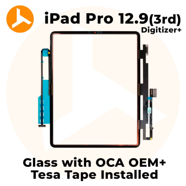 Digitizer with OCA (OEM) + Tesa Tape Installed for iPad Pro 12.9 (3rd gen)