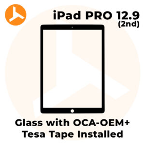 Glass with OCA (OEM) + Tesa Tape Installed for iPad Pro 12.9 (2dn GEN)