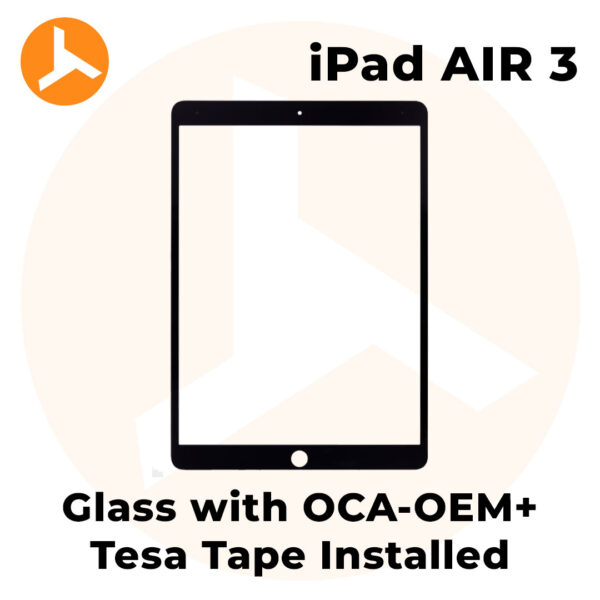 Glass with OCA (OEM) + Tesa Tape Installed for iPad Air 3