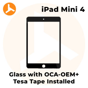 Glass with OCA (OEM) + Tesa Tape Installed for iPad Mini 4