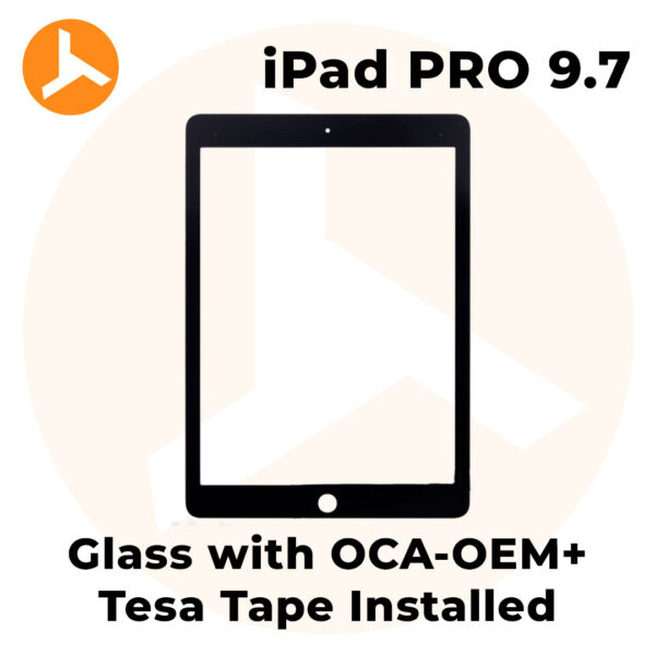 Glass with OCA (OEM) + Tesa Tape Installed for iPad Pro 9.7