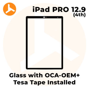 Glass with OCA (OEM) + Tesa Tape Installed for iPad Pro 12.9 (4th GEN)