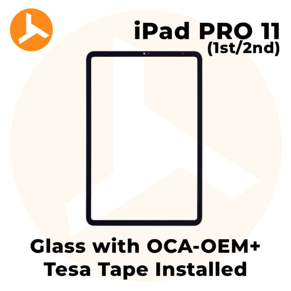 Glass with OCA (OEM) + Tesa Tape Installed for iPad Pro 11 (2nd GEN)